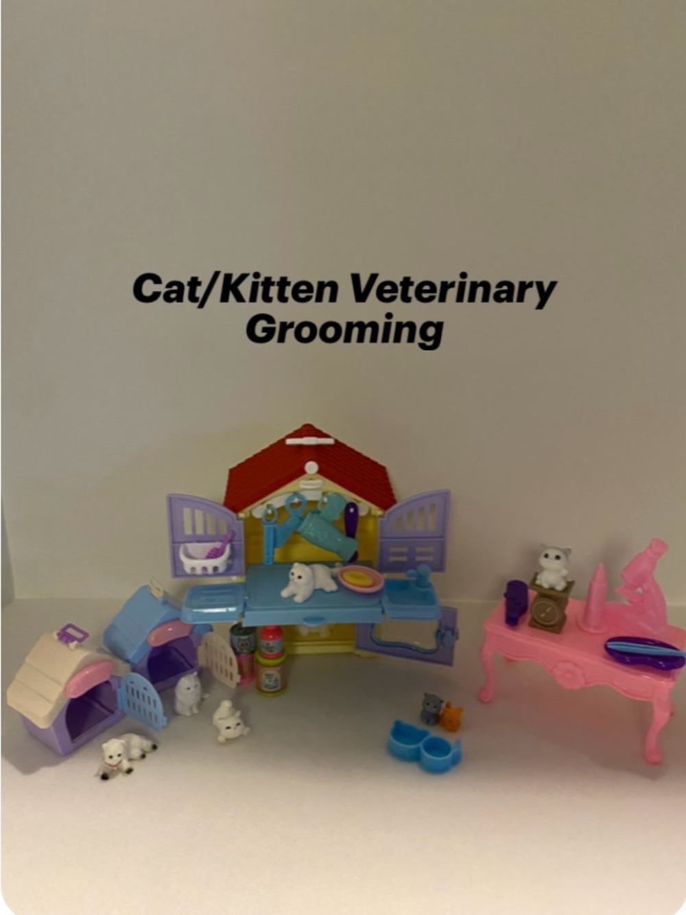 Cat/Kitten Veterinary Grooming Playset